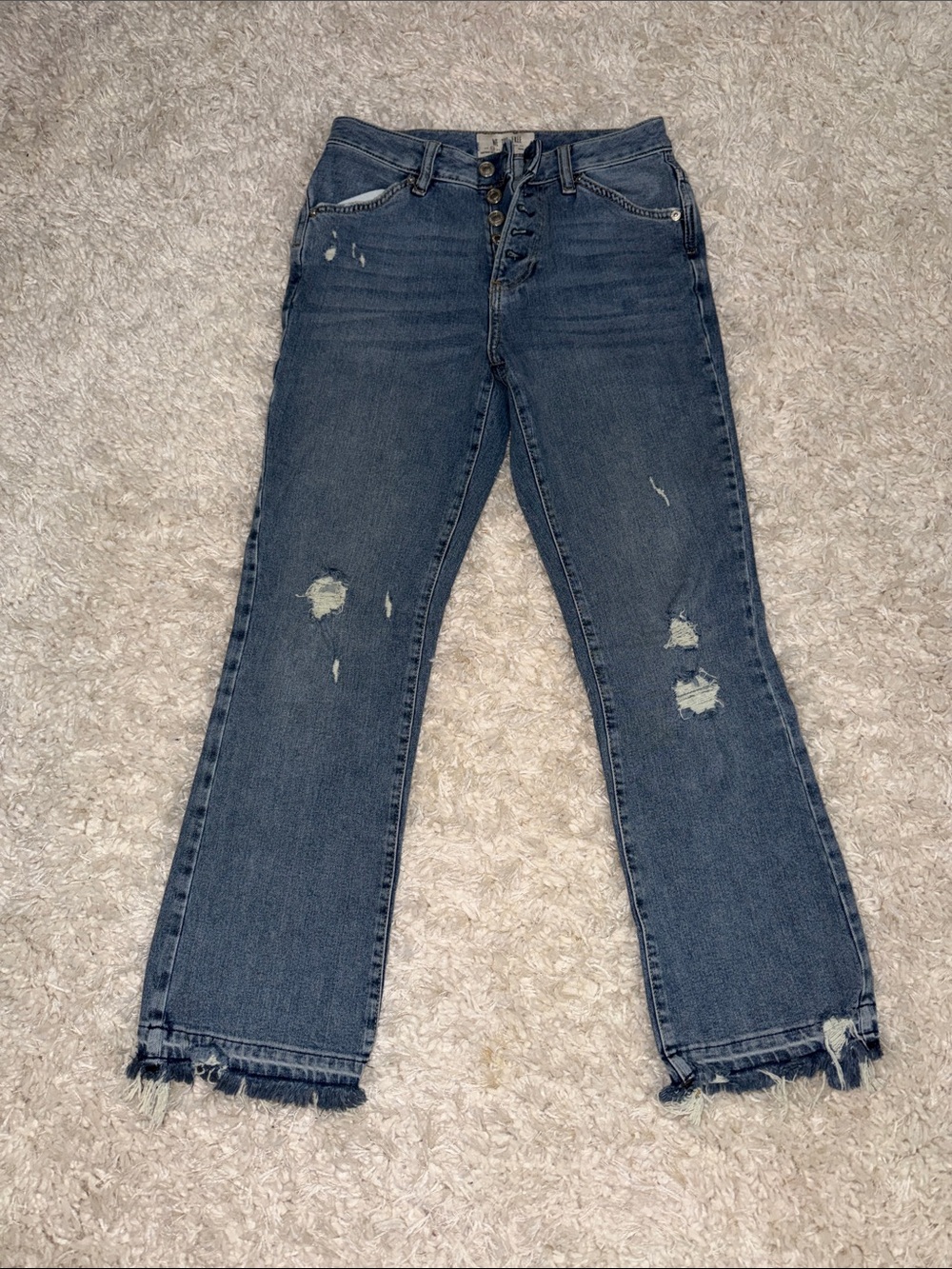 Free people mid rise jeans